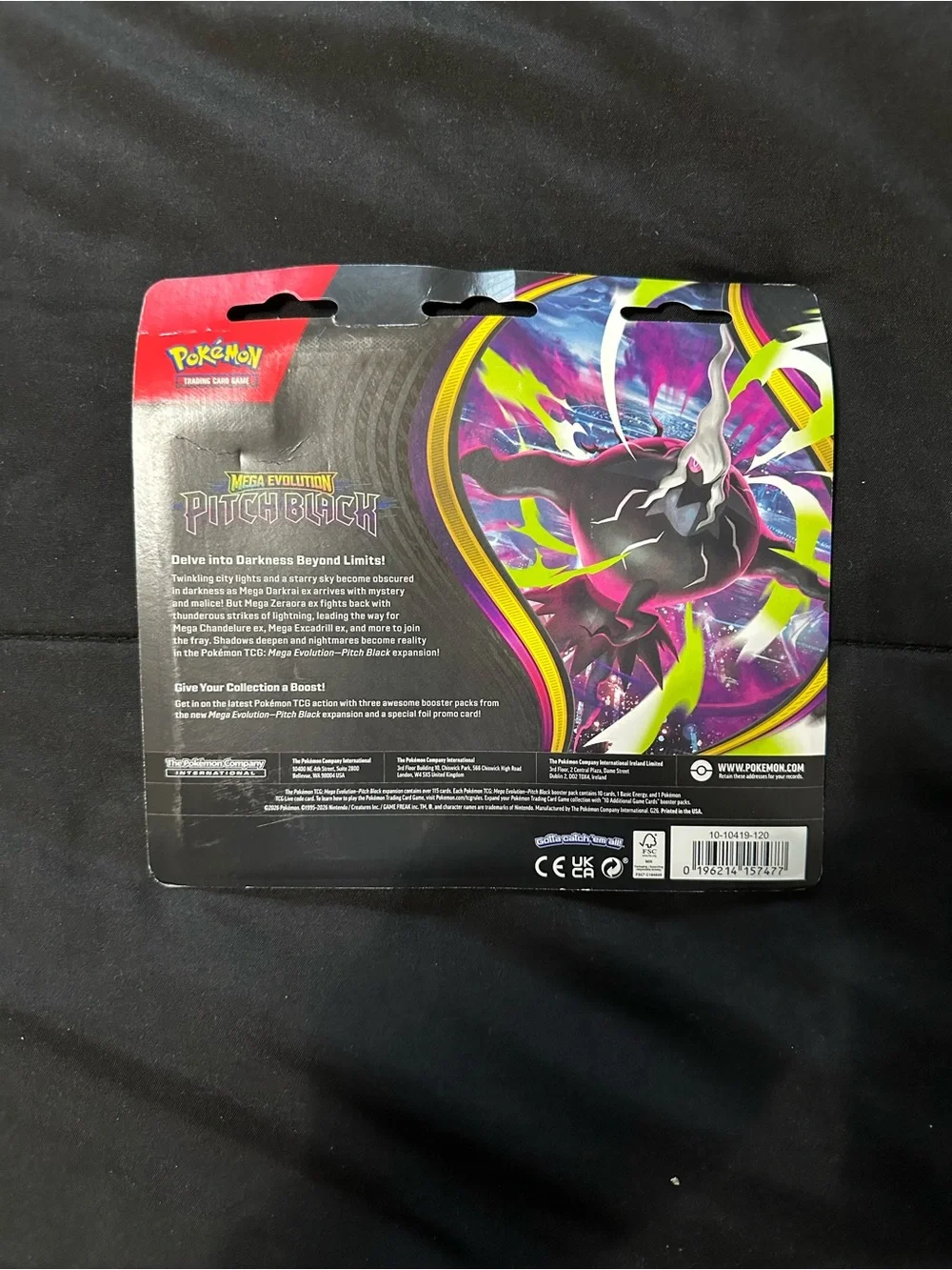 Pokémon Pitch Black 3 Pack Blister Brand New